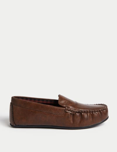 Leather Mule Slippers with Freshfeet Autograph M S