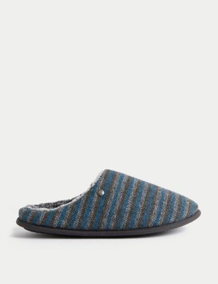 Striped Mule Slippers with Freshfeet™
