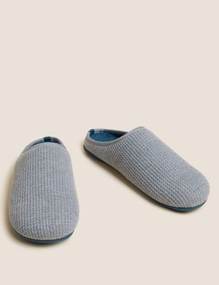 Cotton Waffle Mule Slippers with Freshfeet™