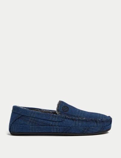 Sherpa store lined moccasins