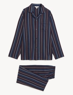 Cotton Blend Striped Pyjama Set