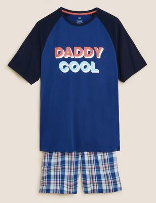 Pure Cotton Daddy Cool Slogan Pyjama Set