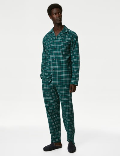 Tartan check pyjamas top