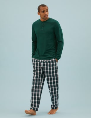 mens jogger pyjamas set
