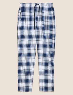 Pack of 2 Mens` Pyjama Bottoms Blue and Navy Sizes Medium Large XLarge