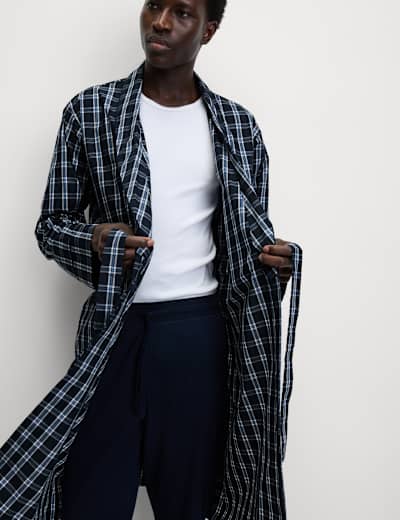 Mens towelling dressing gown marks and spencer deals