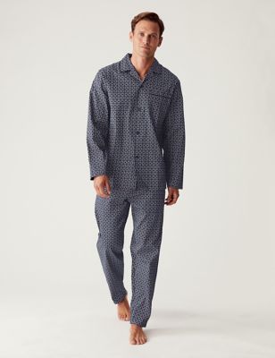 Pure Cotton Mosaic Print Pyjama Set
