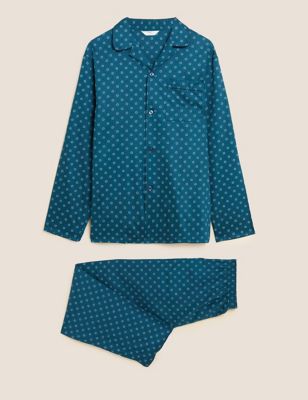 Pure Cotton Geometric Print Pyjama Set