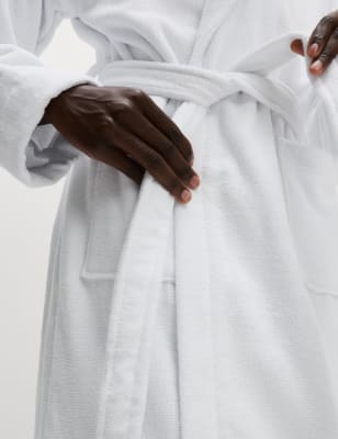 m & s towelling robe