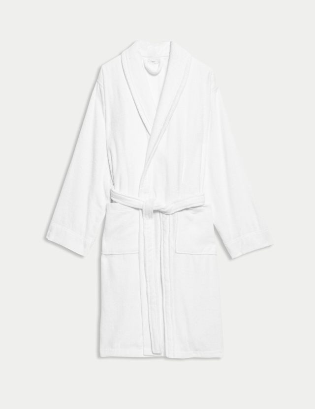 m and s towelling robe
