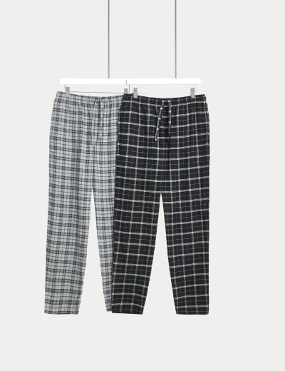 Black check pyjama clearance bottoms