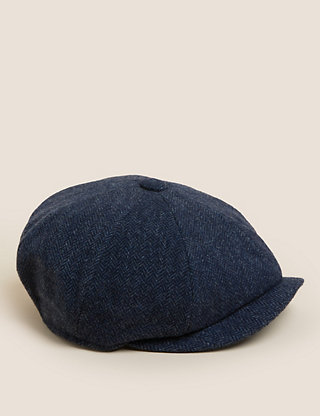 Marks & Spencer Boys Accessories Headwear Hats Wool Blend Baker Boy Hat 