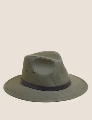 Pure Linen Trilby Hat