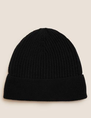 Rib Knit Beanie Hat