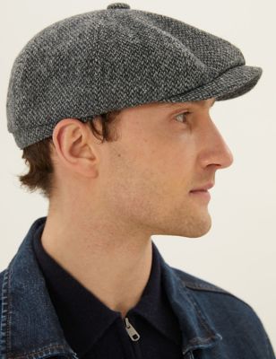 Pure Wool Textured Baker Boy Hat
