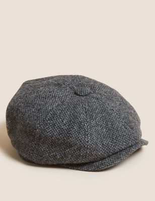 Pure Wool Textured Baker Boy Hat