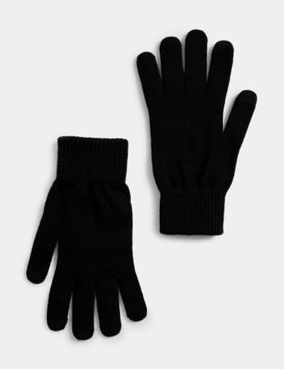 Knitted Touchscreen Gloves M S Collection M S