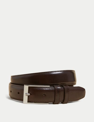 Buy New Arrival Jack Marc X Buckle Leather Belt For Men Coffee-Gold