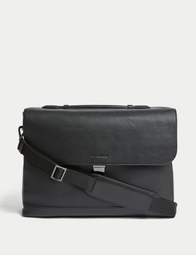 M&s mens leather bags discount