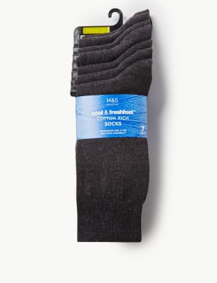

Однотонные хлопковые носки с технологиями Freshfeet™ и Cool Comfort™ (7 пар)