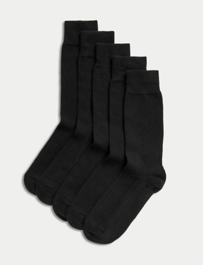 3pk Luxury Egyptian Cotton Rich Socks, M&S SARTORIAL