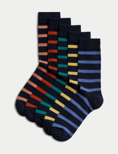 Men's Colorful Sport Cushioned Ankle Socks- 6 Pair – True Energy Socks