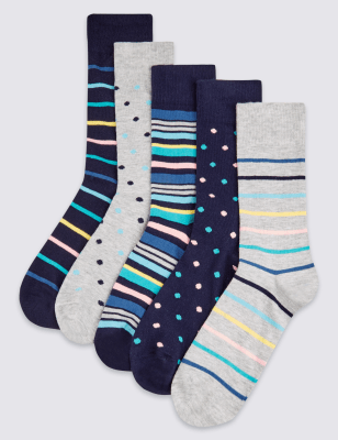 

Носки Freshfeet™ с красочным дизайном "синяя мята" в ассортименте (5 пар)