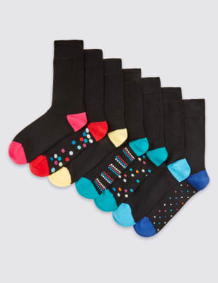 

Носки Freshfeet™ с ярким дизайном "цветной горох" (7 пар)