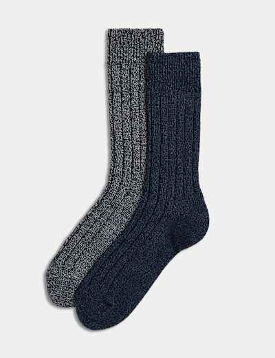 2pk Heatgen Maximum Warmth Longer Length Thermal Socks M S