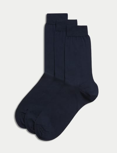 3pk Assorted Cotton Rich Socks, Ted Baker