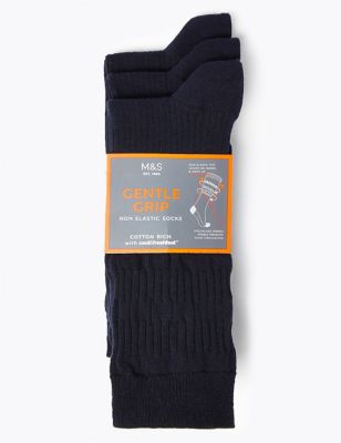 3pk Gentle Grip Socks