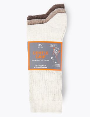 3pk Gentle Grip Socks