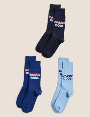 3pk Daddy Cool Cotton Rich Socks Gift Box