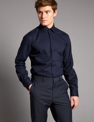 Mens Formal Shirts | Slim & Tailored Fit Shirts For Men | M&S