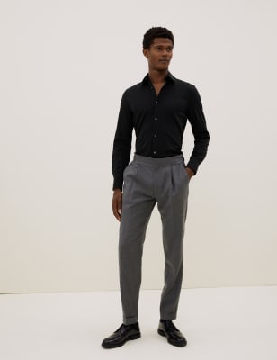 black shirt pant formal