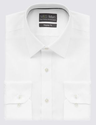 

Рубашка из чистого хлопка Non-Iron с одинарными манжетами
