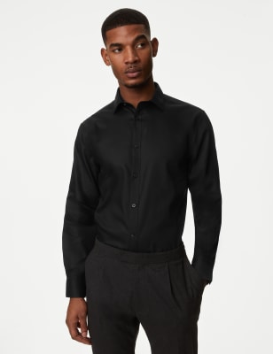 black shirt formal