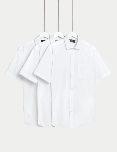 Slim fit school shirts sales short sleeve