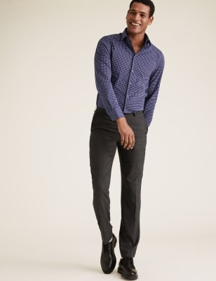 marks and spencer mens slim fit shirts