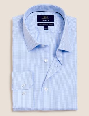 Tailored Fit Pure Cotton Puppytooth Shirt