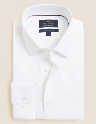 Tailored Fit Cotton Rich Stretch Shirt