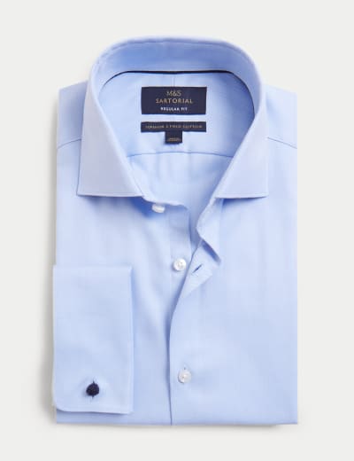 Marks and spencer mens white dress shirts discount