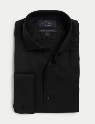 m&s black shirt mens