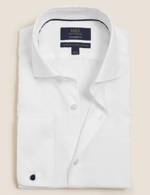 Tailored Fit Pure Cotton Weave Shirt