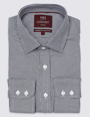 Рубашка с длинным рукавом из 100%-го хлопка в клетку