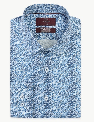 Мужская рубашка с принтом Ивы от Уильяма Морриса