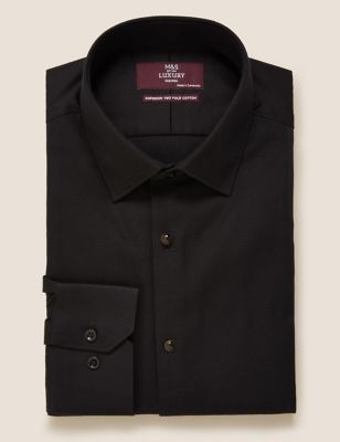 Tailored Fit Pure Cotton Dinner Shirt