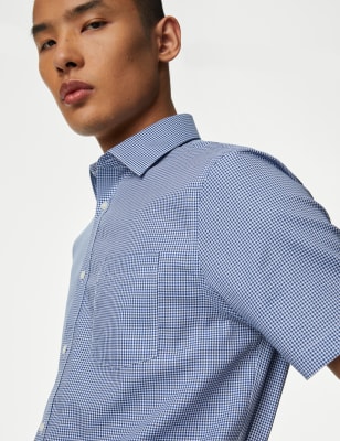 mens short sleeve shirts m&s