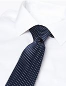 Тканый узкий галстук в мелкий горошек