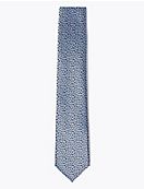 Узкий галстук с геометрическим рисунком